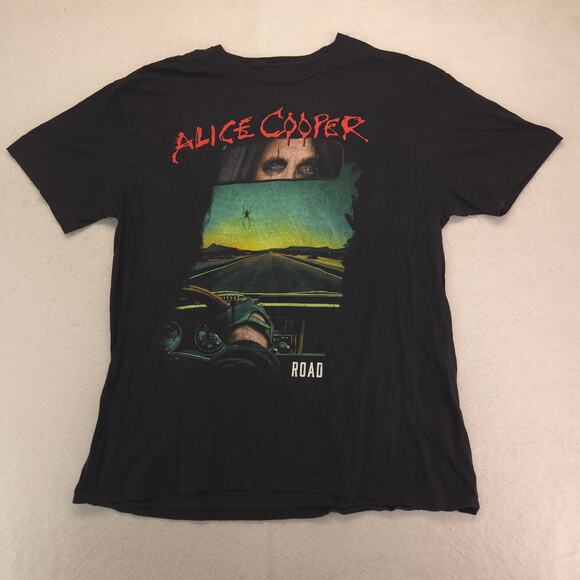 Alice Cooper Band Graphic Crew Neck T Shirt Mens Size Extra Large XL Black - Picture 2 of 9